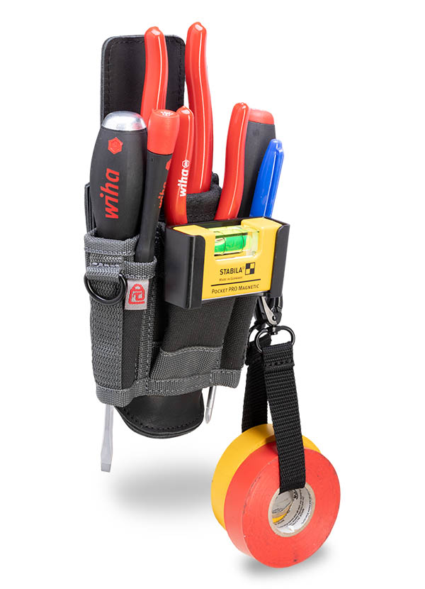 MPX – Porta Herramientas Compacto de Perfil Bajo con Soporte de Cuero