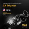 Linterna frontal - Lámpara LED recargable por USB para la cabeza